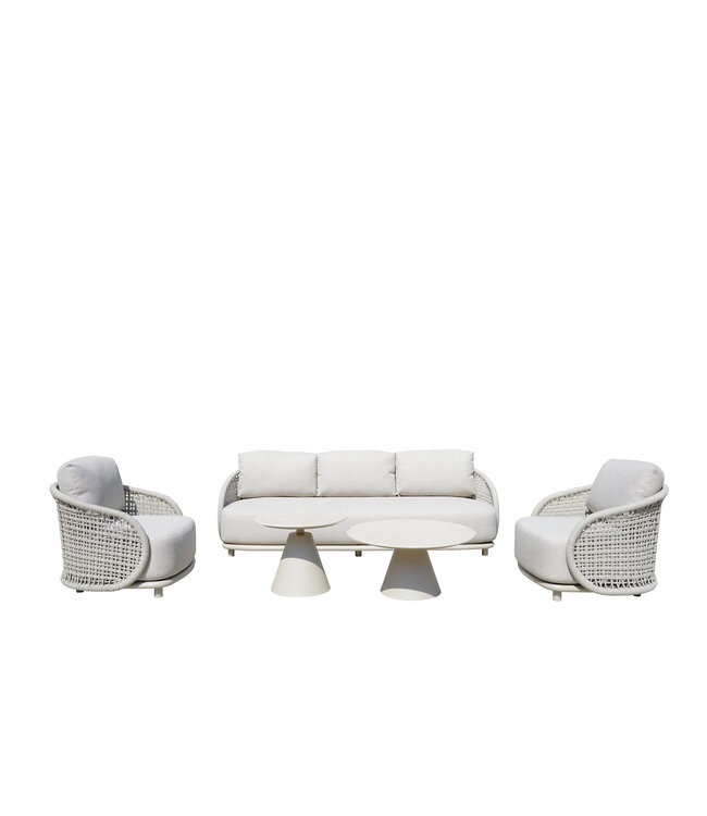 Bari Stoel-bank Loungeset 5-delig