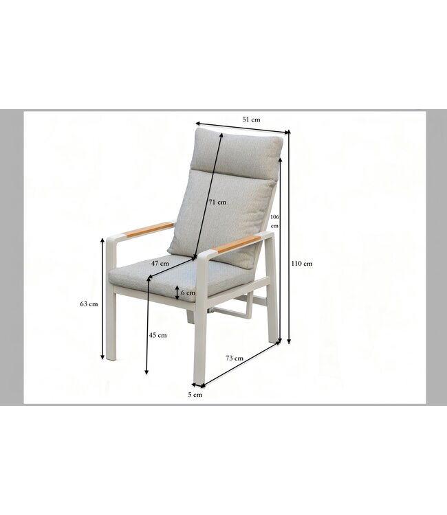 Manhattan Tuinstoel Verstelbaar