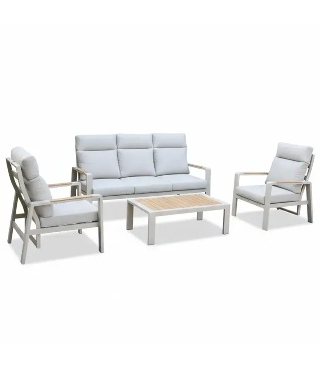 Manhattan Stoel-bank Loungeset 4-delig