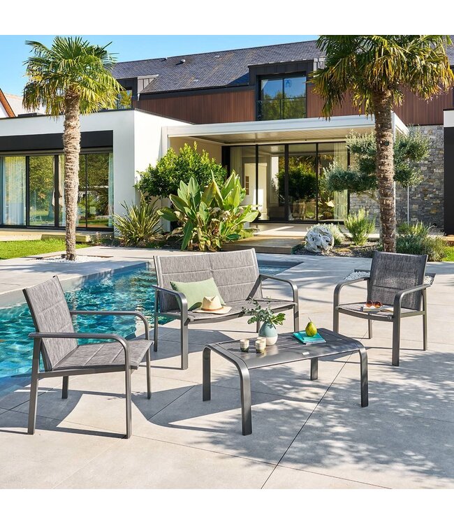 Crafts Stoel-Bank Loungeset 4-delig