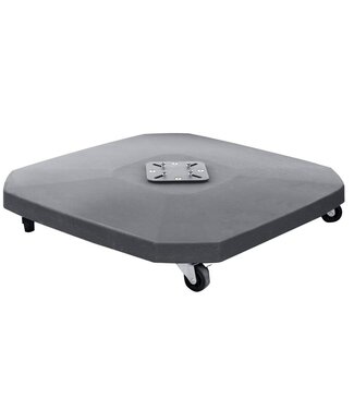 Granieten Parasolvoet op wielen 90kg voor hangparasols