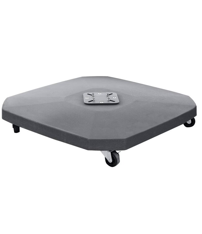 Granieten Parasolvoet op wielen 90kg voor hangparasols