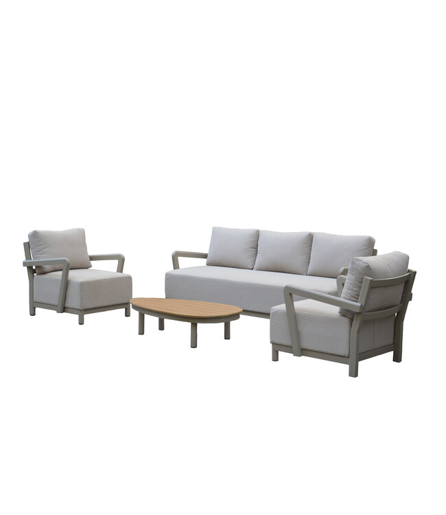 Tagia Stoel-Bank Loungeset 4-delig