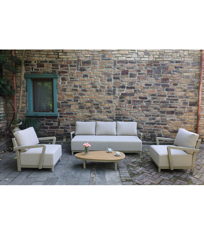 Tagia Stoel-Bank Loungeset 4-delig