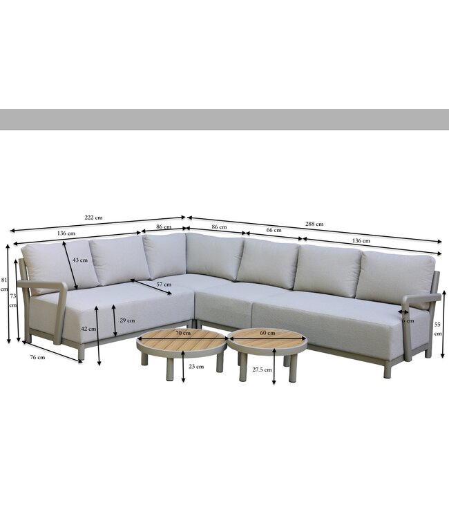 Vezzano Hoek Loungeset