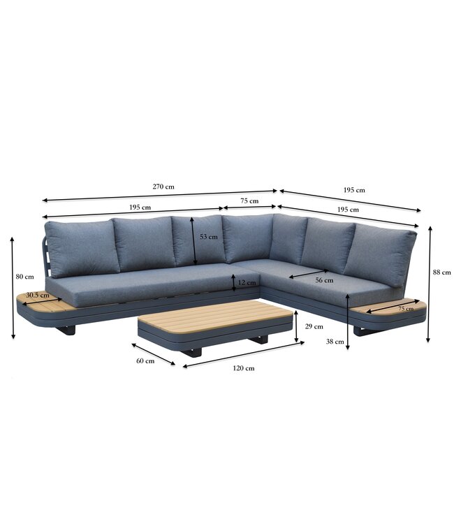 Vittoria Hoek Loungeset