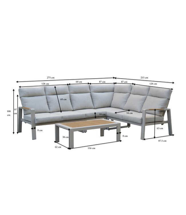 Manhattan Hoek Loungeset