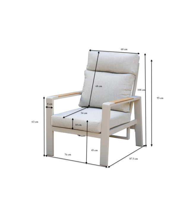Manhattan Stoel-bank Loungeset 4-delig