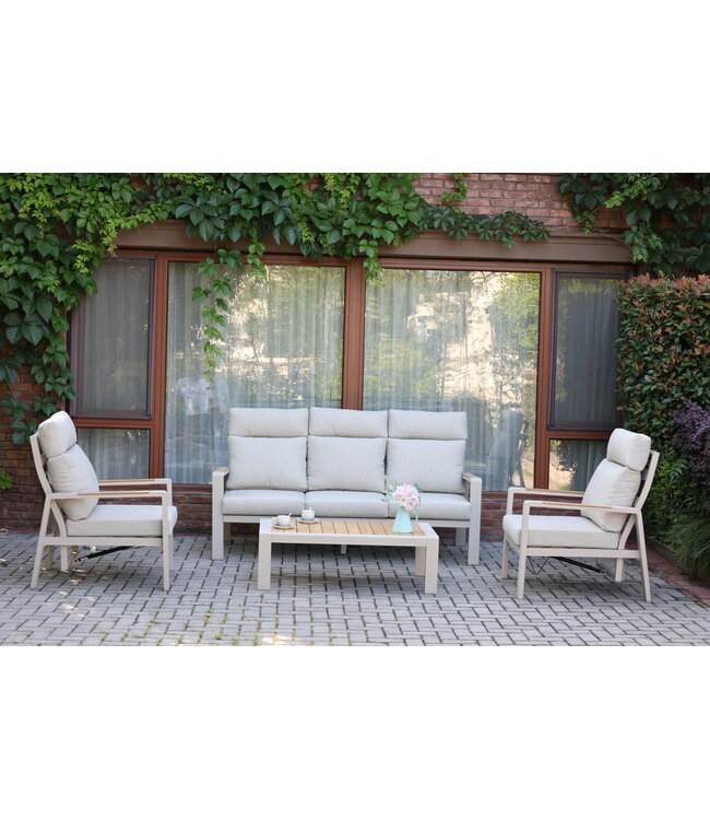 Manhattan Stoel-bank Loungeset 4-delig