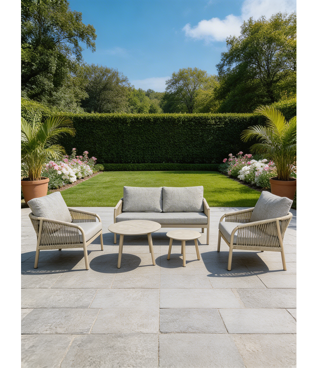 Nice Stoel-bank Loungeset 5-delig