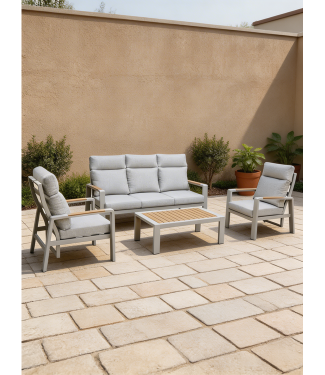 Manhattan Stoel-bank Loungeset 4-delig