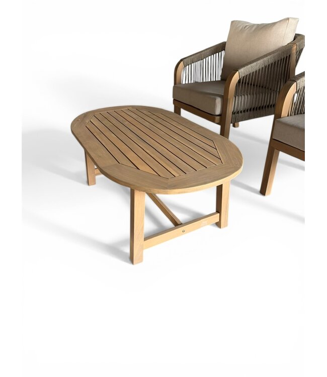 Papouasi Stoel-bank Loungeset 4-delig