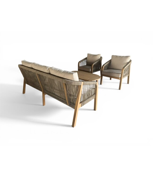 Papouasi Stoel-bank Loungeset 4-delig