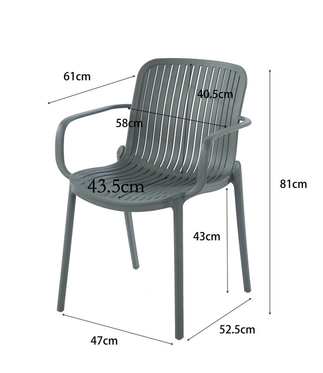 Artena Tuinstoel - Stapelbaar