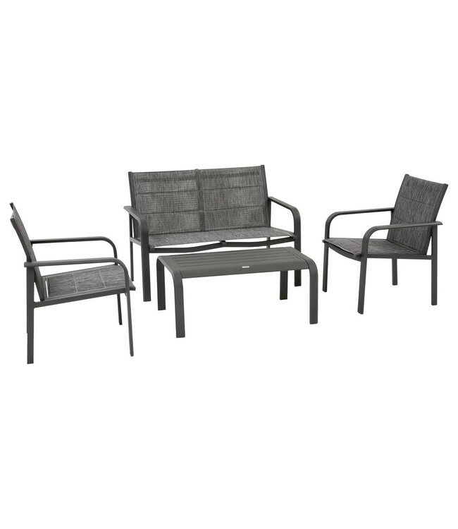 Crafts Stoel-Bank Loungeset 4-delig