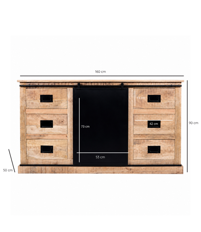Iguazu Dressoir klein 1 deur 6 lades
