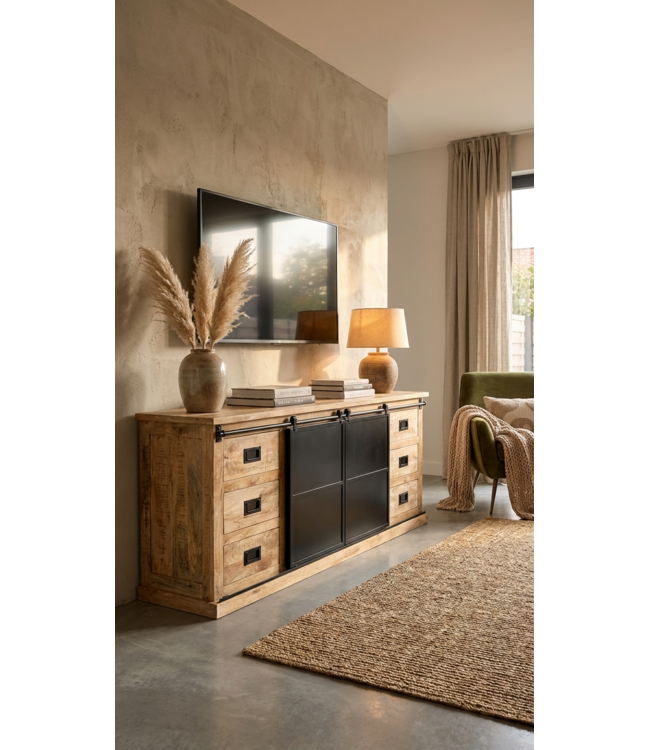Iguazu Dressoir groot 6 lades 2 deuren