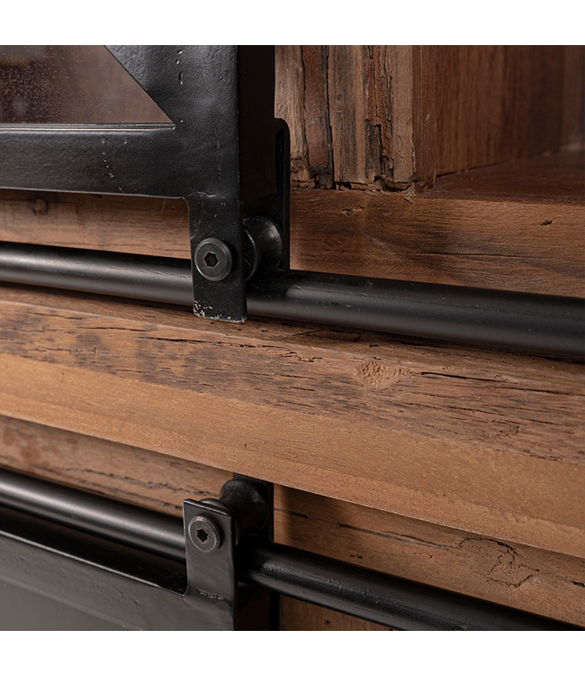 Roots 4 Deurs Vitrinekast