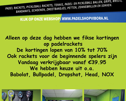 Aanbiedingsflyer tijdens dag van het park 28 mei