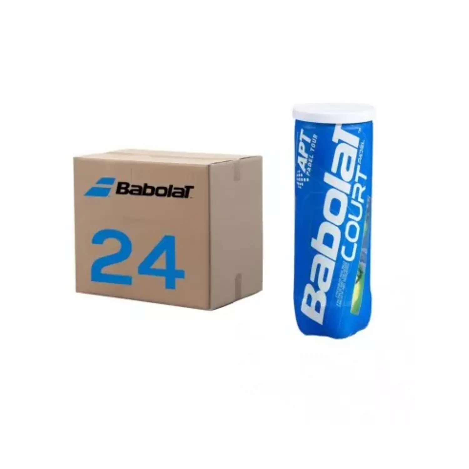 Babolat Padel bal COURT PADEL X3 doos met 24 cans Padelshopvibora.nl