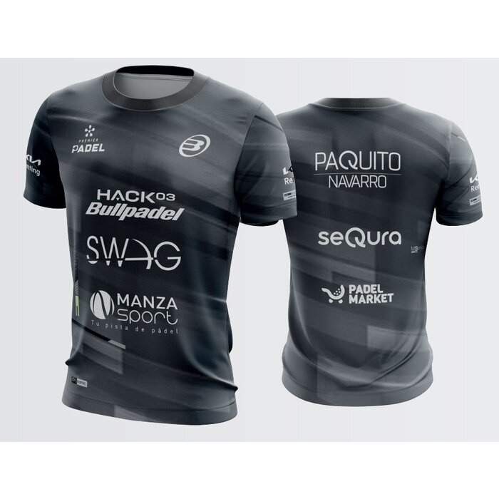 Bullpadel T-SHIRT BULLPADEL Adula Paquito Navarro Negro
