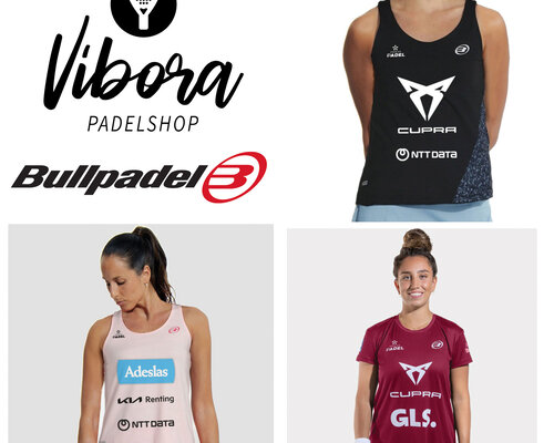 Nu ook de shirts van de damestoppers van Bullpadel bij Padelshop Vibora verkrijgbaar!!!!