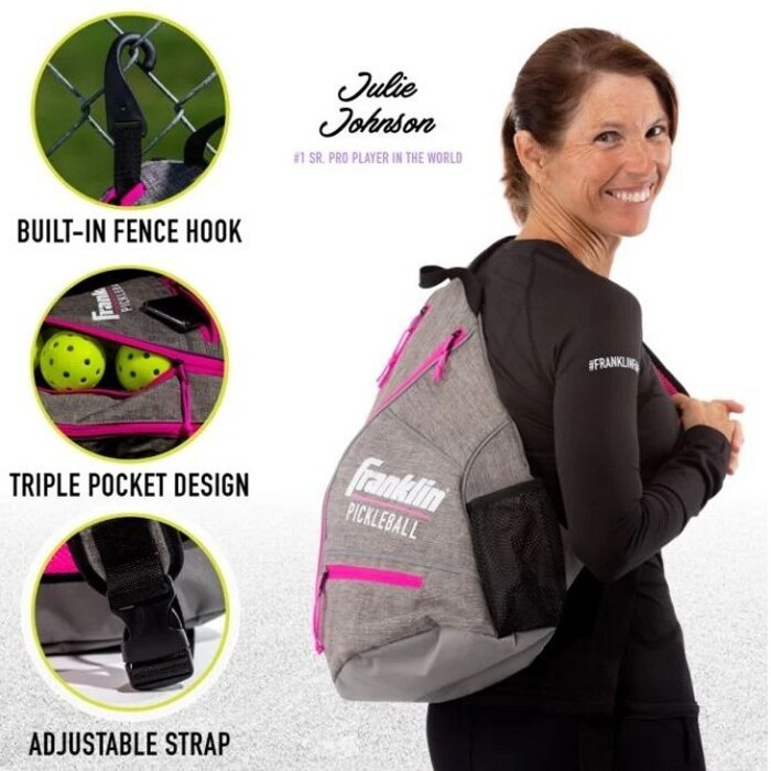 Franklin, nu verkrijgbaar bij Padelshop Vibora!! Pickleball tas slingbag Roze