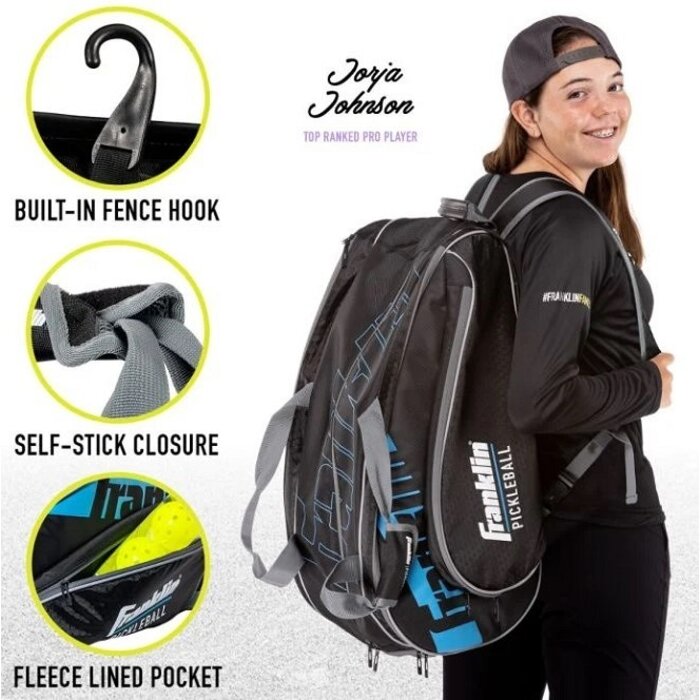 Franklin, nu verkrijgbaar bij Padelshop Vibora!! Pickleball tas pro series bag Blauw