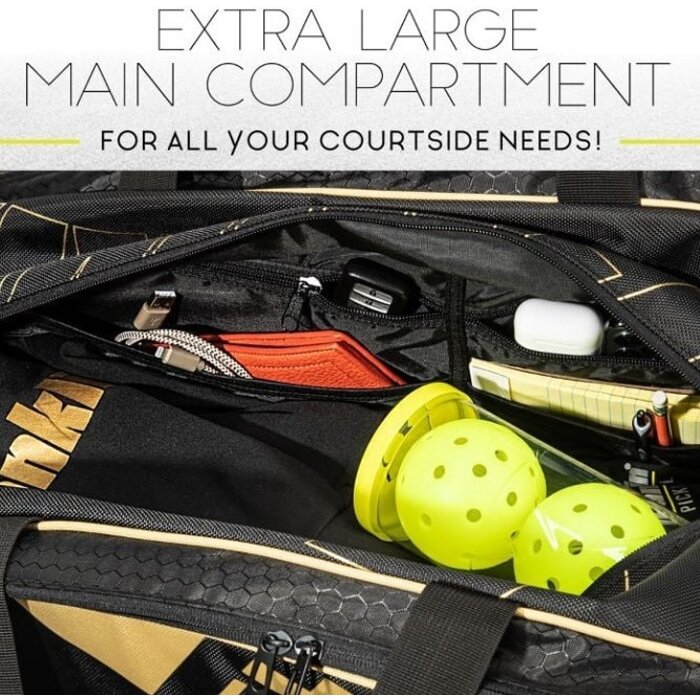 Franklin, nu verkrijgbaar bij Padelshop Vibora!! Pickleball tas pro series bag Goud