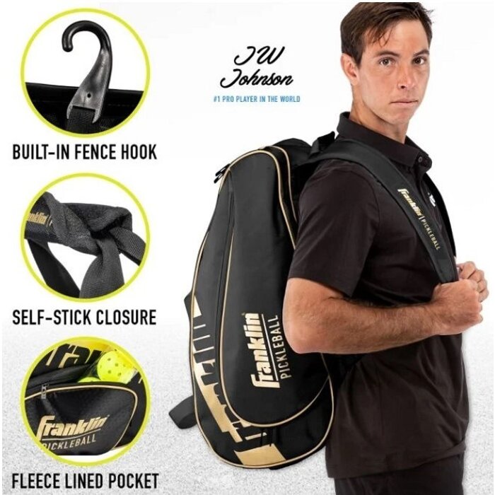 Franklin, nu verkrijgbaar bij Padelshop Vibora!! Pickleball tas pro series bag Goud