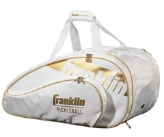 Franklin, nu verkrijgbaar bij Padelshop Vibora!! Pickleball tas pro series bag Wit/Goud