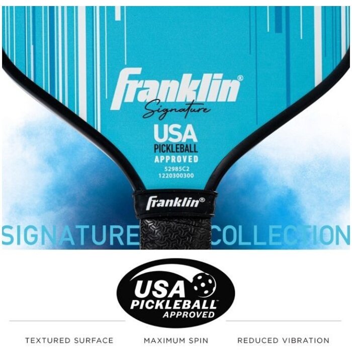 Franklin, nu verkrijgbaar bij Padelshop Vibora!! Pickleball Paddle Sign 16mm Blue