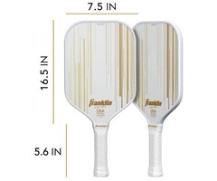 Franklin, nu verkrijgbaar bij Padelshop Vibora!! Pickleball Paddle Sign 13mm White Gold