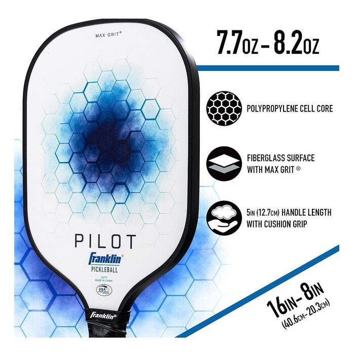 Franklin, nu verkrijgbaar bij Padelshop Vibora!! Pickleball Pilot Paddle