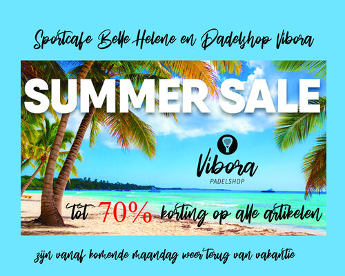 Padelshop Vibora's Summer Sale: Korting tot 70% op Topmerken!