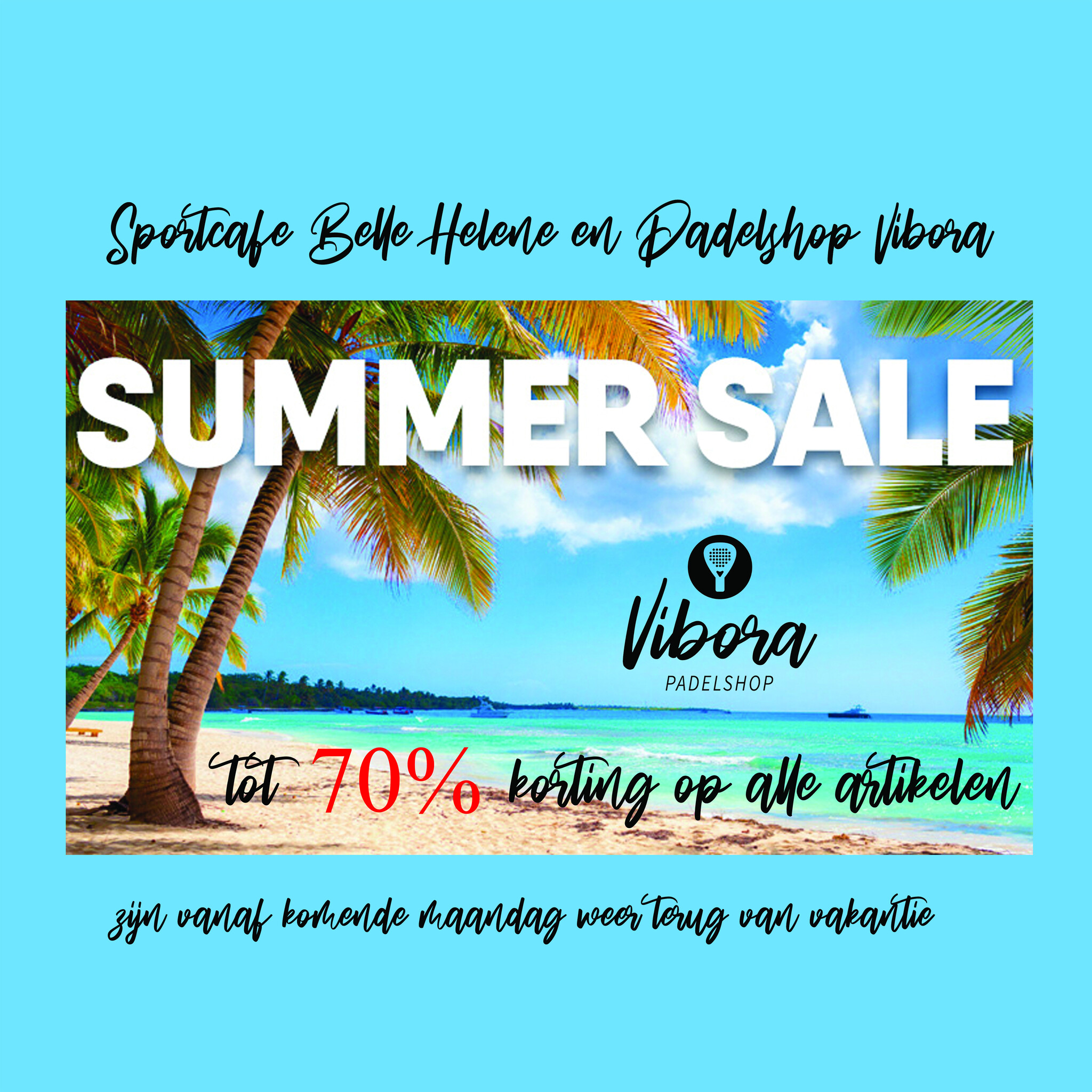 Padelshop Vibora's Summer Sale: Korting tot 70% op Topmerken!