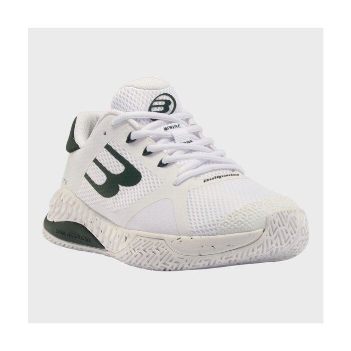 Bullpadel Shoe Bullpadel Elie 24I White/Green Dames Padelschoen