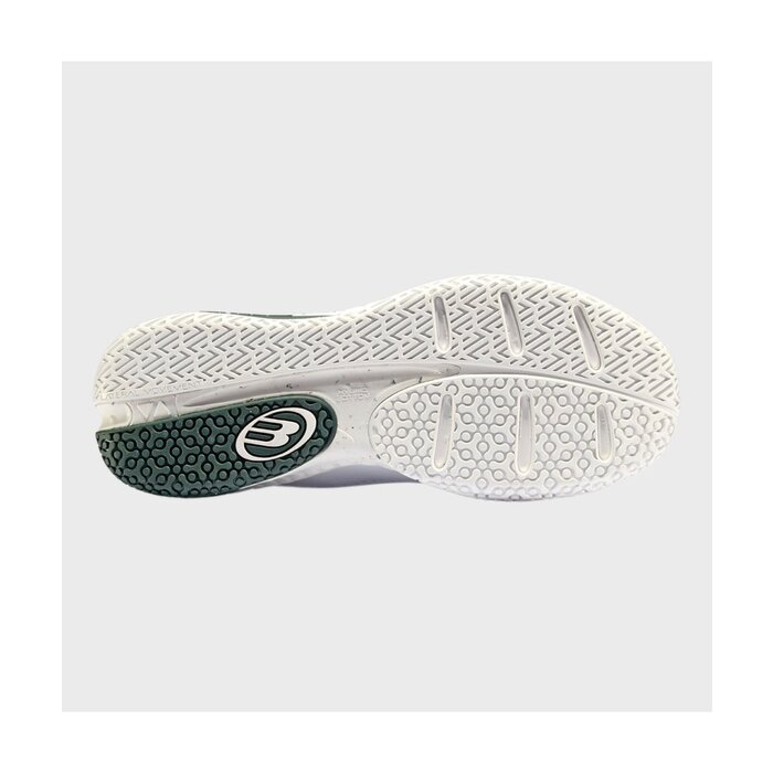 Bullpadel Shoe Bullpadel Elie 24I White/Green Dames Padelschoen