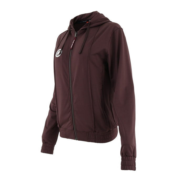 Indian Maharadja Goa Women Hooded Jacket Fudge