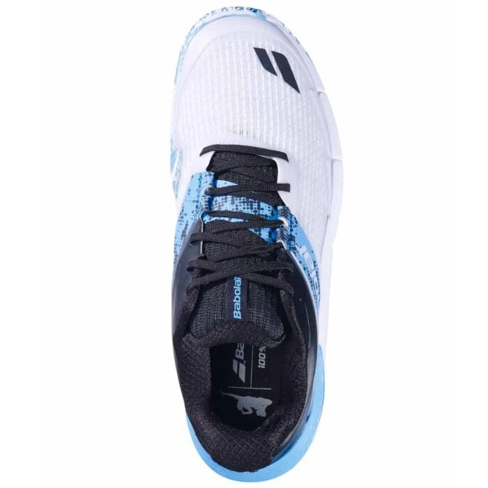 Babolat Movea 2 Men White/Cyan Blue Padel Schoen