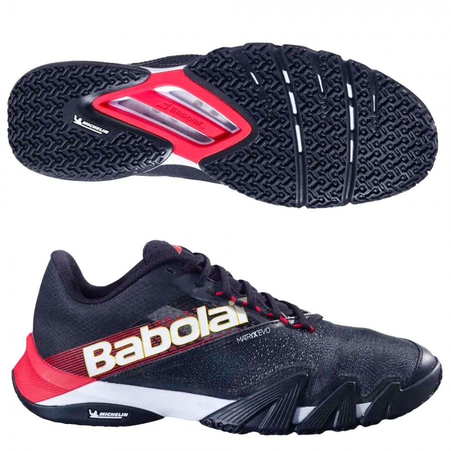 Babolat Padel Schoen Babolat Jet Premura 2 Men Black/Tomato Red