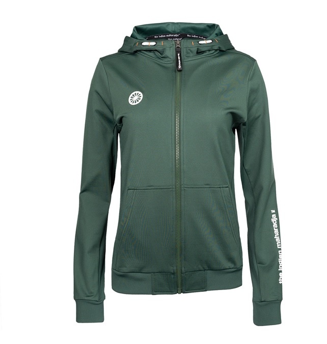 Indian Maharadja Kadiri Women Hooded Jacket Forest Green
