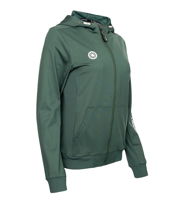 Indian Maharadja Kadiri Women Hooded Jacket Forest Green