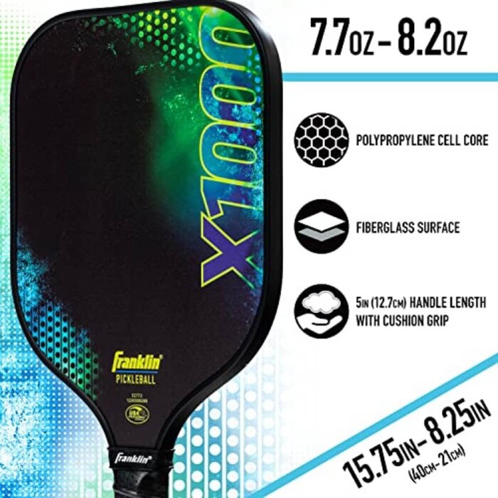 Franklin, nu verkrijgbaar bij Padelshop Vibora!! Franklin X-1000 Pickleball Paddle
