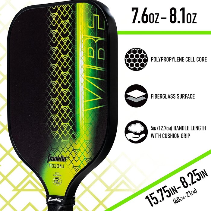 Franklin, nu verkrijgbaar bij Padelshop Vibora!! Franklin Vibe Pickleball Paddle