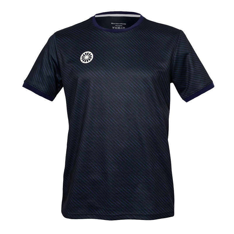 Indian Maharadja Men Pique Printed Tee Night Blue