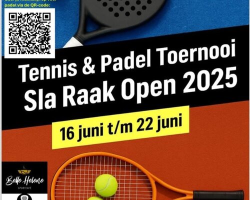 Schrijf je nu in voor Sla Raak Open 2025!!!!