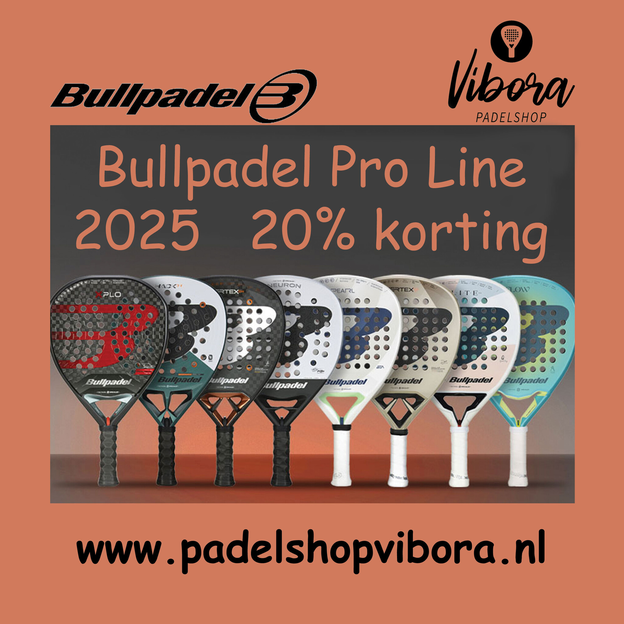 Bullpadel Pro Line nu 20% korting bij Padelshop Vibora