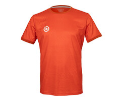 Indian Maharadja Men Pique Printed Tee Sunset Orange