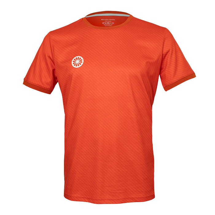 Indian Maharadja Indian Maharadja Men Pique Printed Tee Sunset Orange